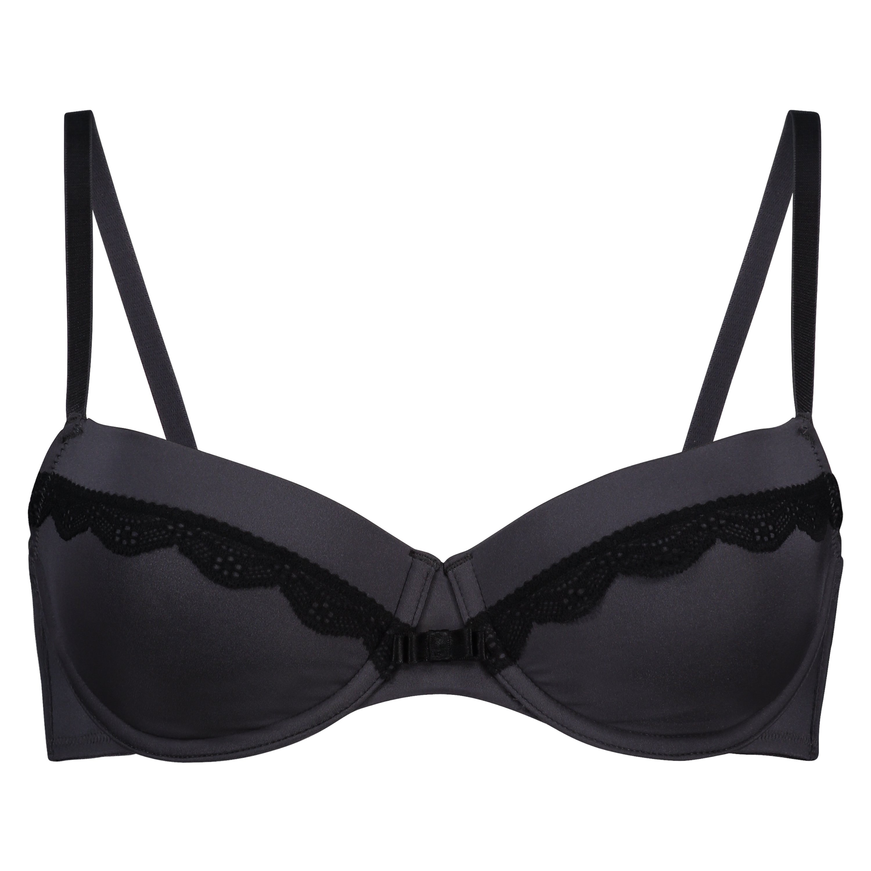 Lucie padded underwired bra, Grå, main