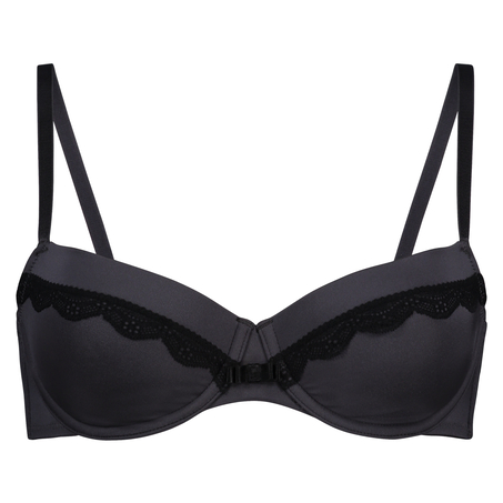 Lucie padded underwired bra, Grå