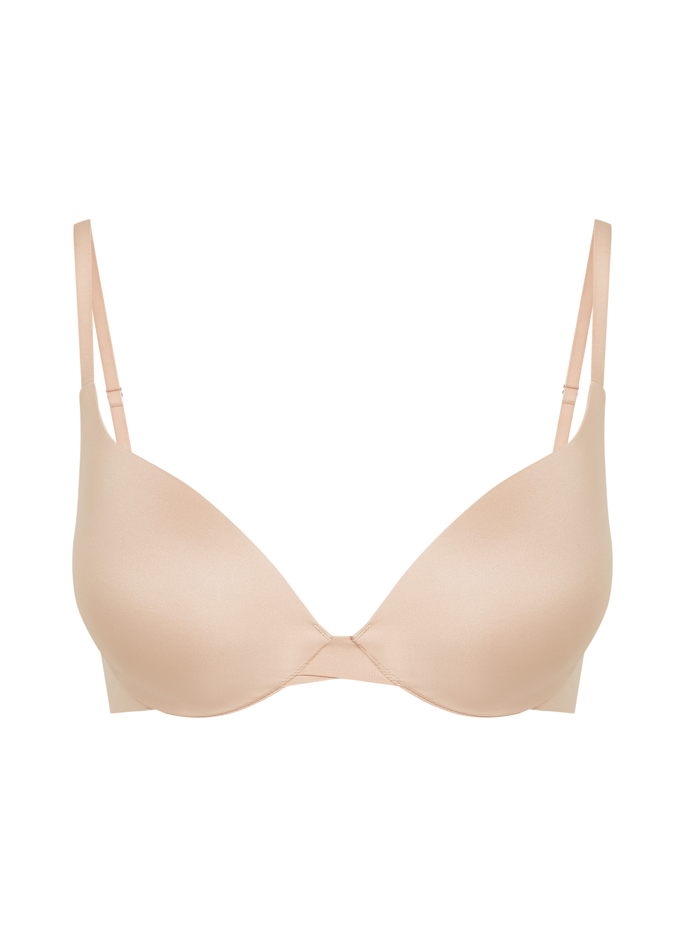 Polstret pushup-BH med b&oslash;yle Smooth, Beige
