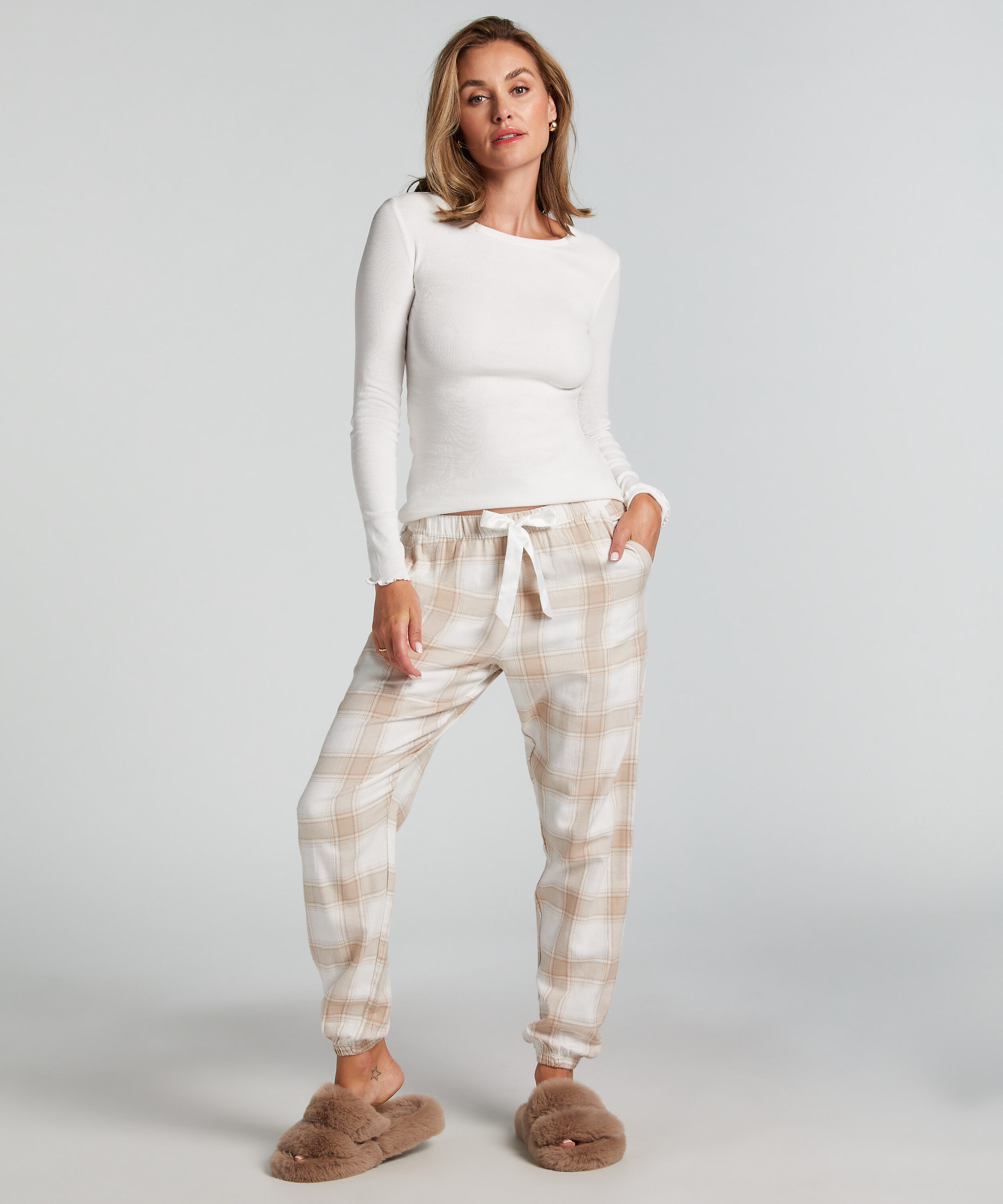 Flannel pysjamasbukse