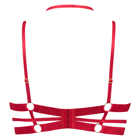 Jacky uforet BH med b&oslash;yle, R&oslash;d