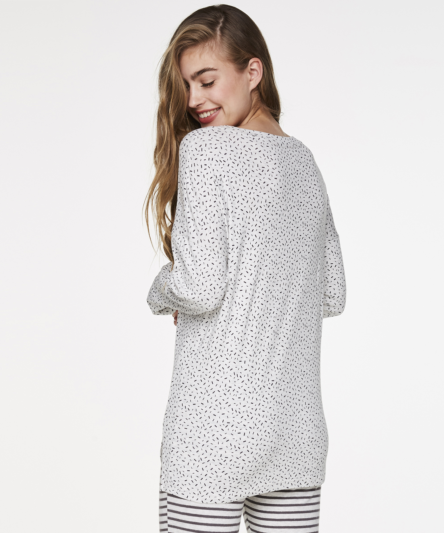 Racoon Jersey Top, Grå, main