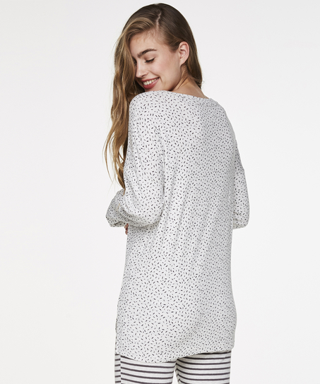 Racoon Jersey Top, Grå