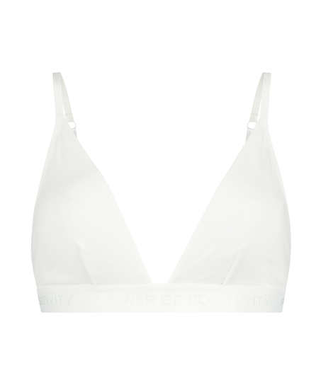 Cutie triangle bralette, Hvit
