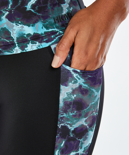 HKMX h&oslash;ylivet sportsleggings, Bl&aring;