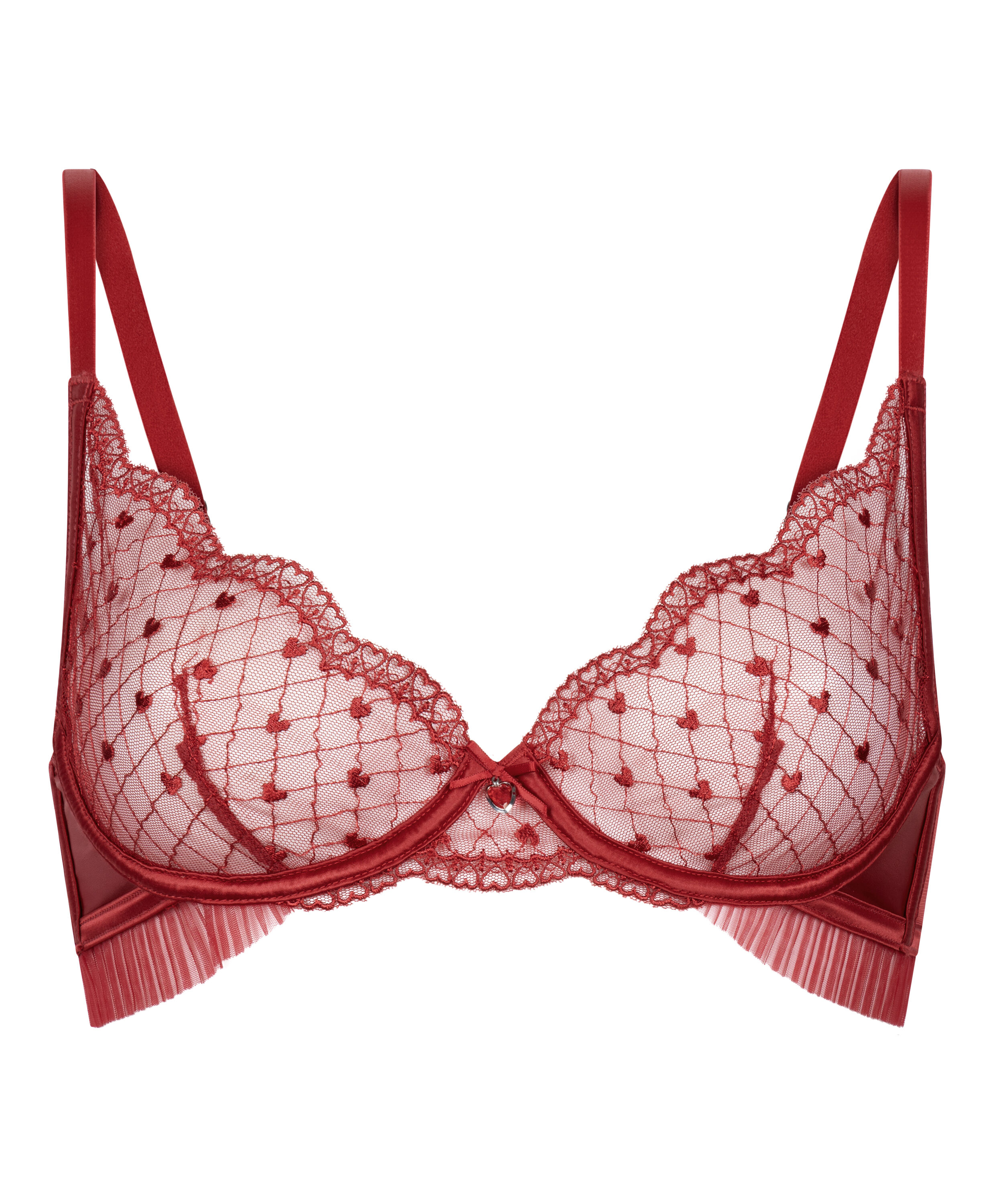 Cordelie Non-Padded Underwired Bra, R&oslash;d