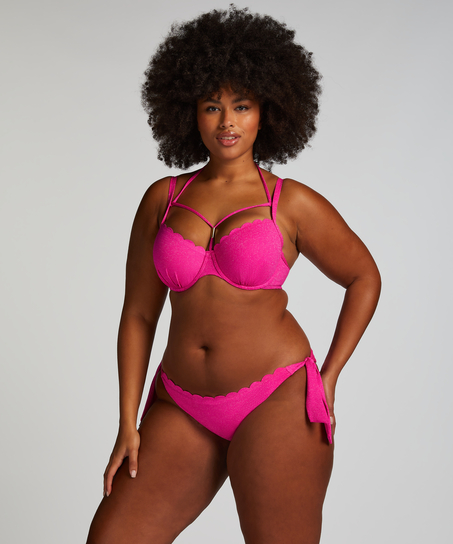 Rio Bikini Underdel Scallop Lurex, Rosa