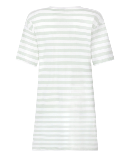 Nattskjorte med rund hals, Gr&oslash;nn