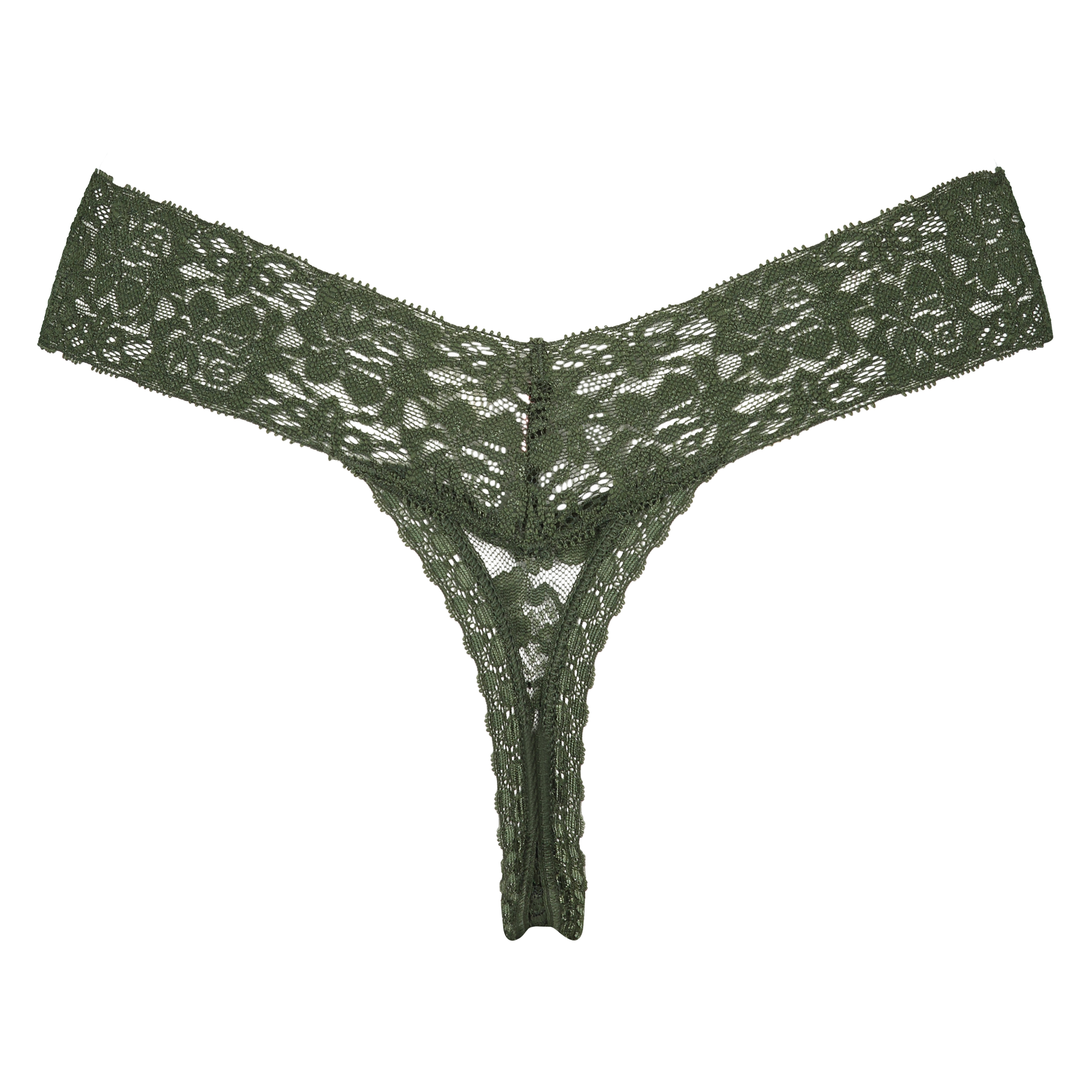 Floral lace g-streng, Grønn, main