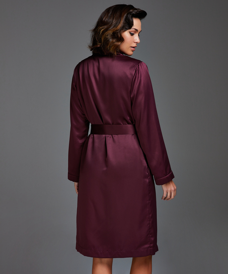 Satin fleece badekåpe, Lilla