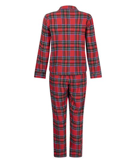 Pysjamassett Flannel, Rød