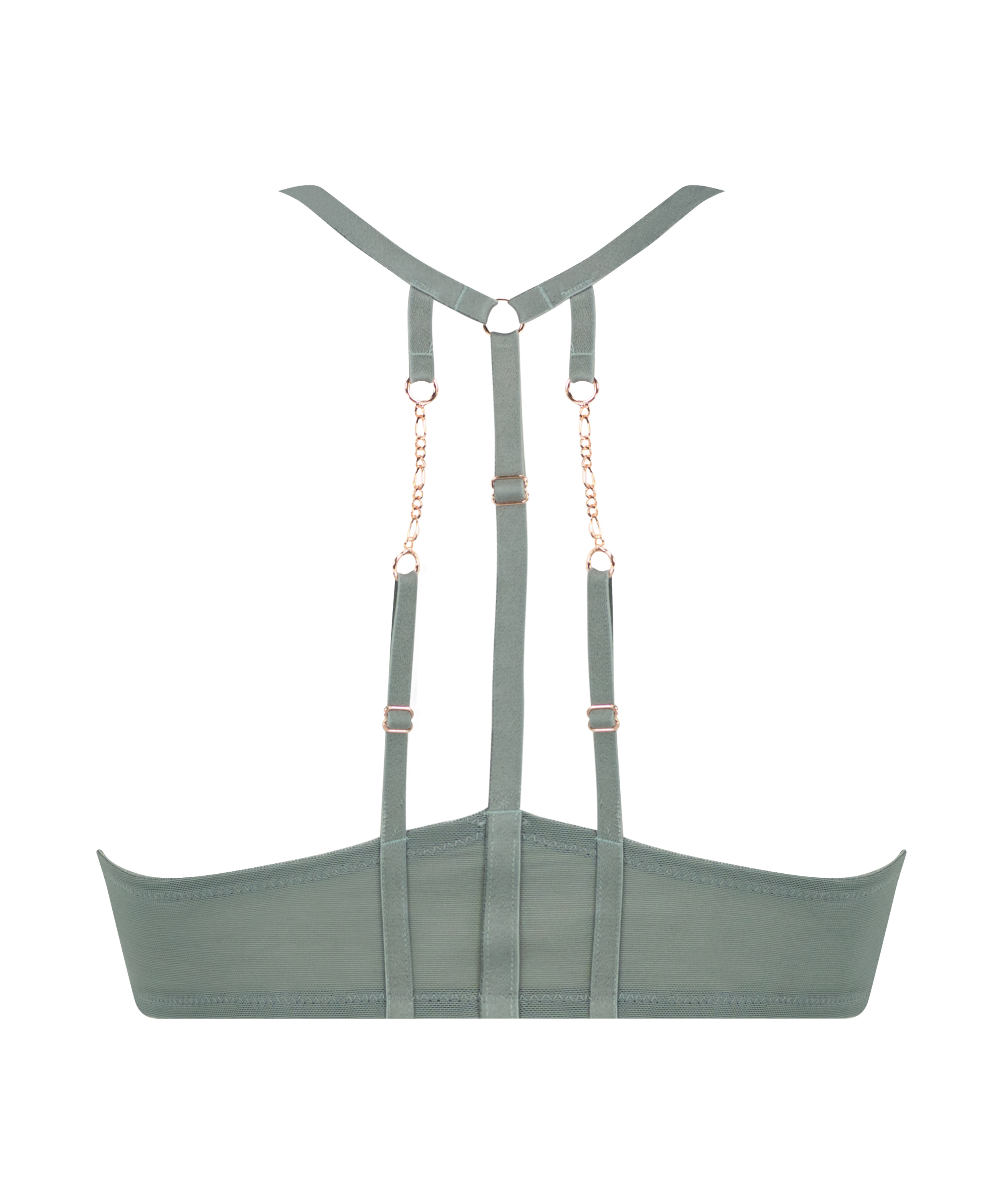 Polstret pushup-BH med bøyle Nicole, Grønn, main