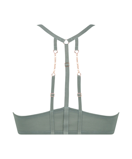 Polstret pushup-BH med bøyle Nicole, Grønn