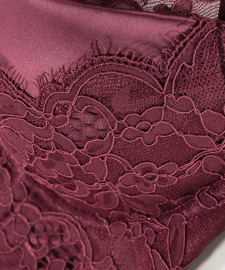 Heather foret longline-BH med b&oslash;yle, R&oslash;d