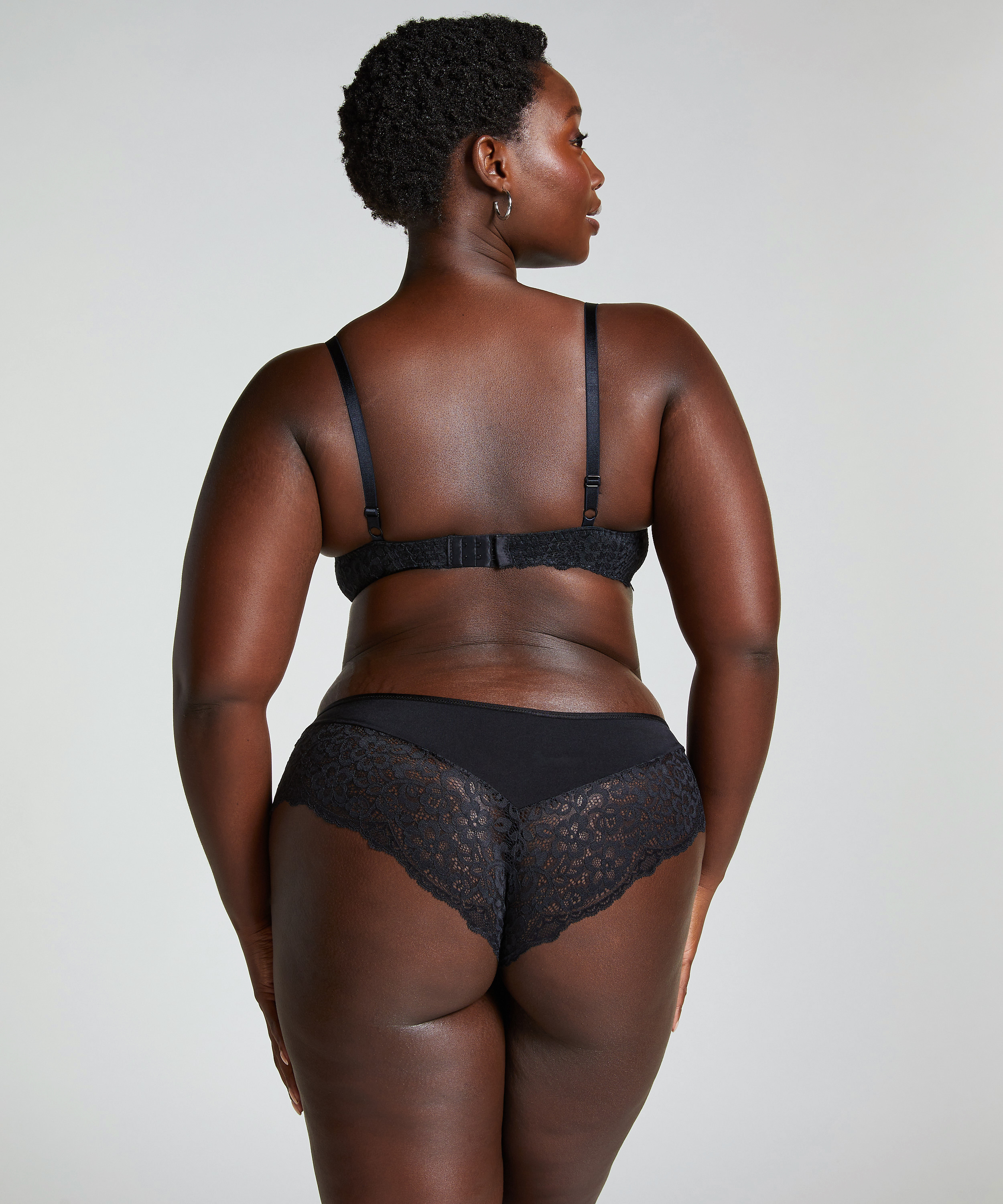 Uvattert bh med bøyle Marine, Svart, main