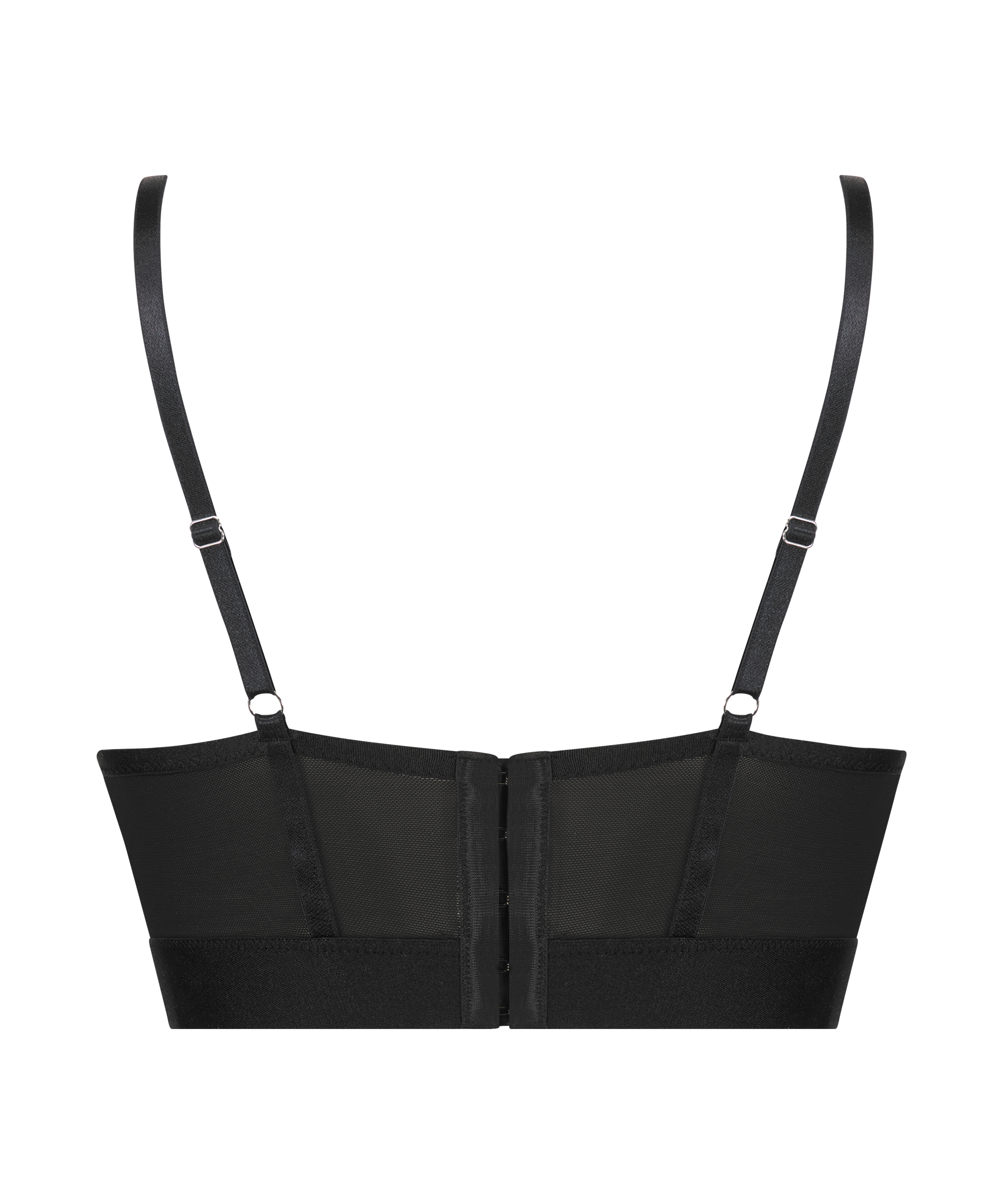Cleo vattert-BH med spile, Svart, main