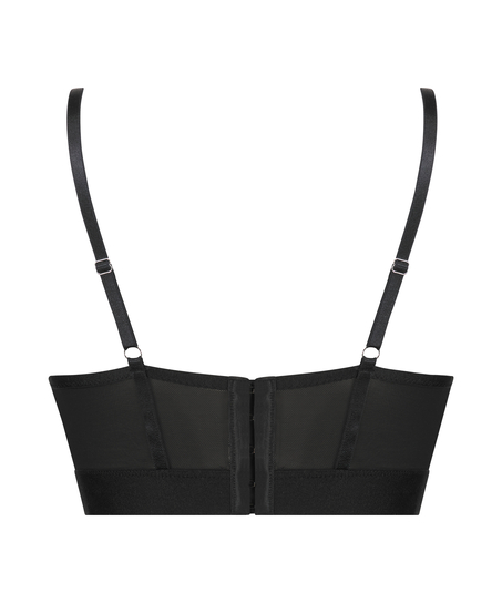 Cleo vattert-BH med spile, Svart