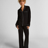 Essential langermet jakke i jerseystoff, Svart