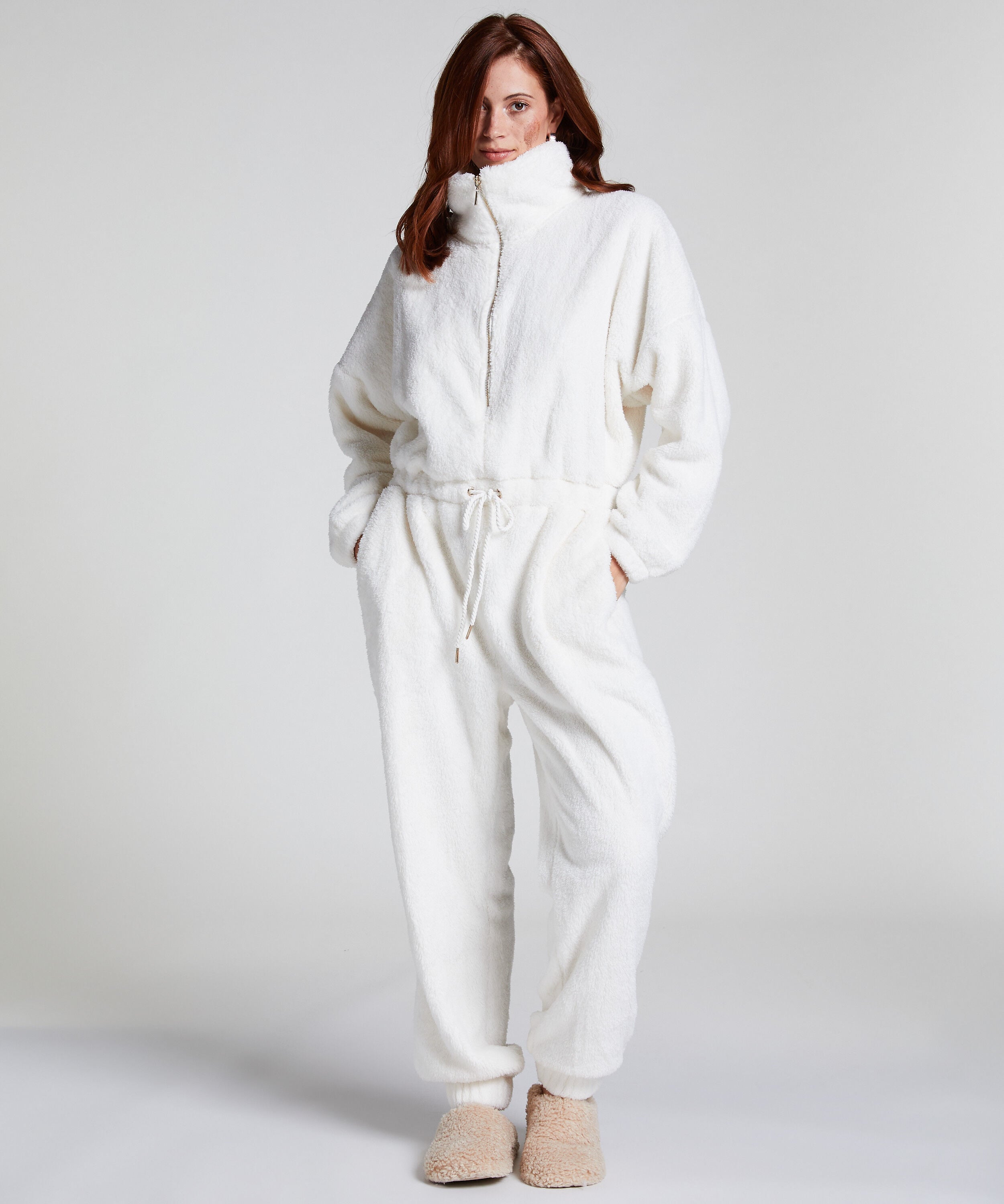 Onesie Fleece, Hvit
