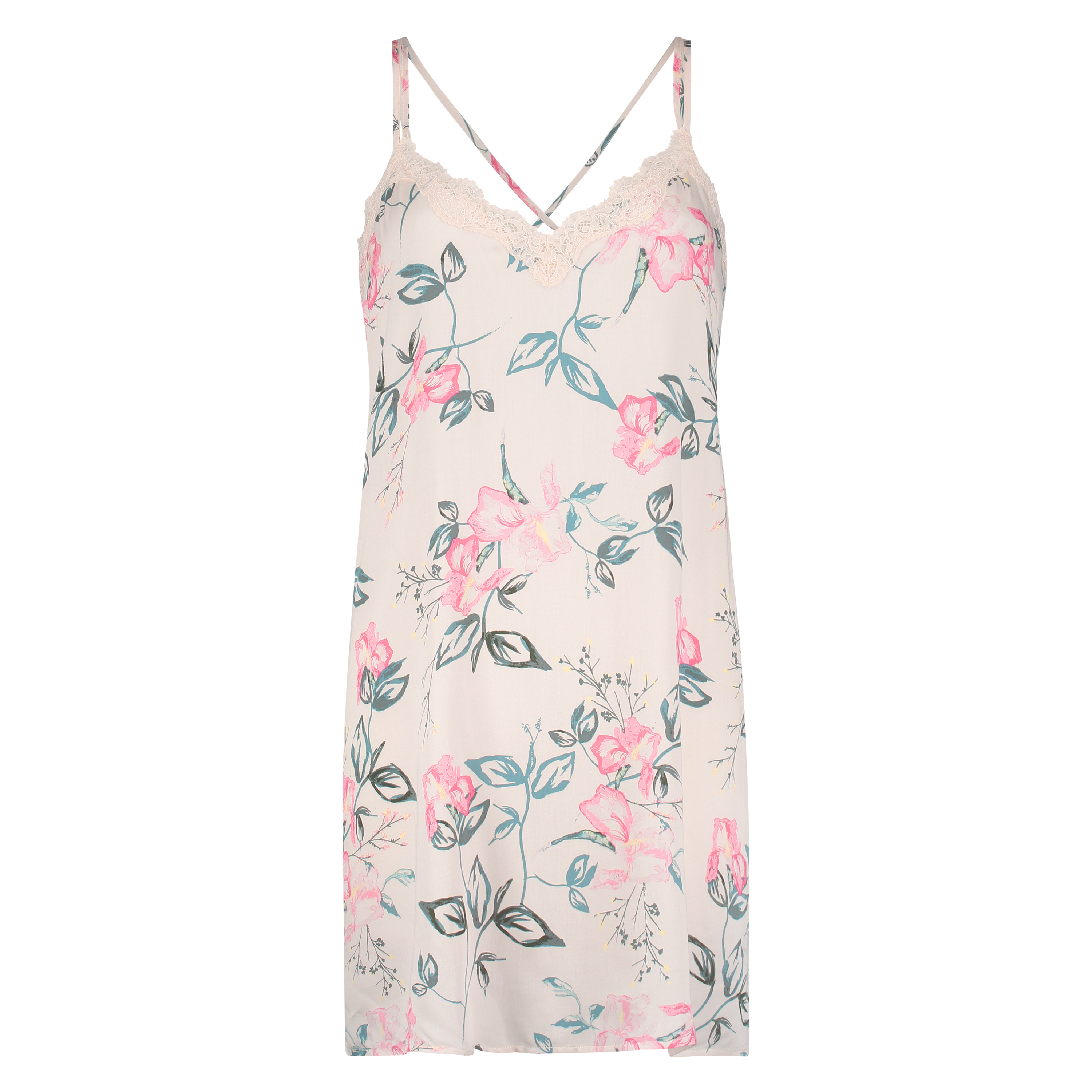 Vevd underkjole, Beige, main