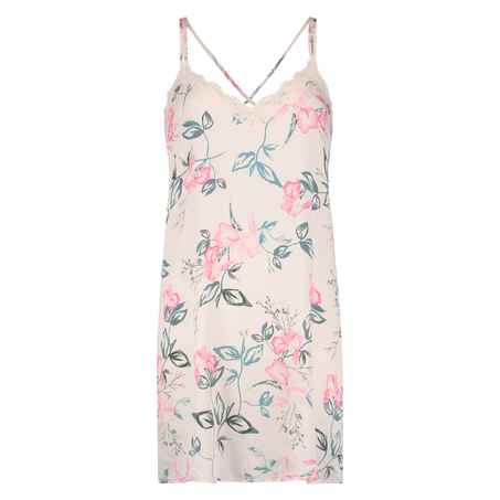 Vevd underkjole, Beige