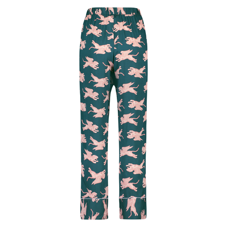 Capri Woven pyjamasbukser, Bl&aring;