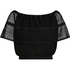 Crochet-topp, Svart