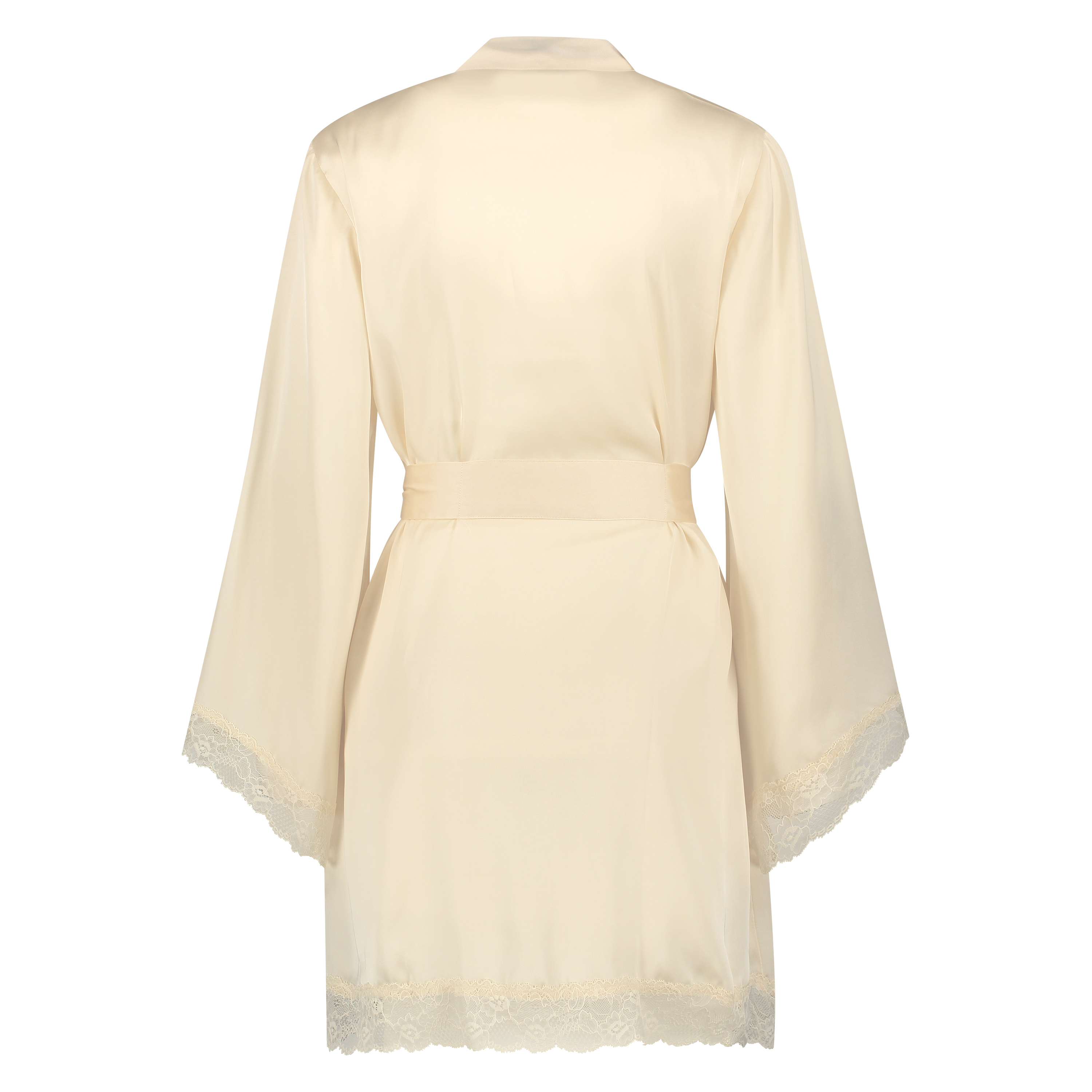 Meili satengkimono, Beige, main