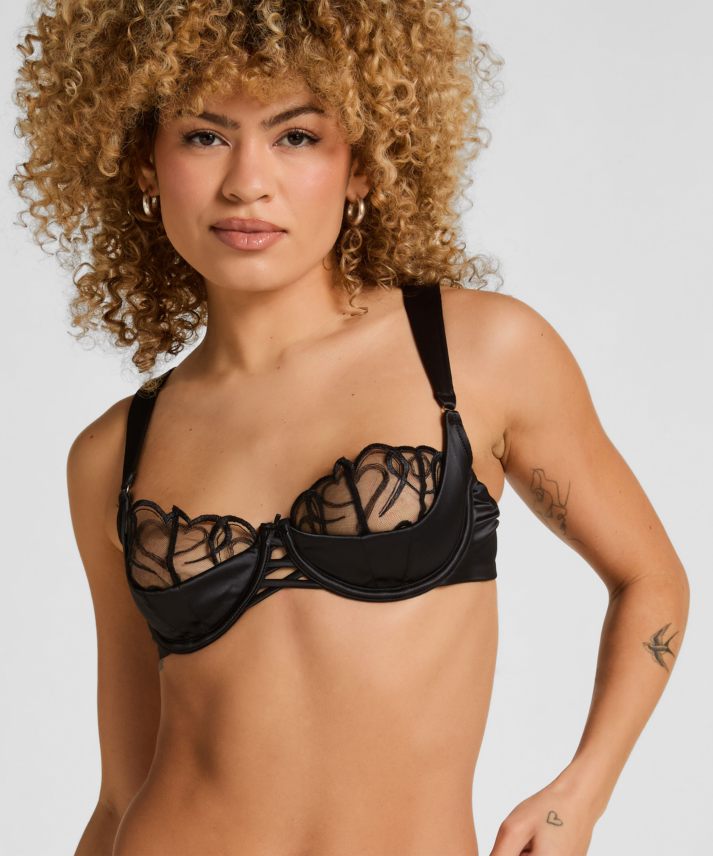 Olivia Bøyle-BH Uten Polstring, Svart Olivia Bøyle-BH Uten Polstring, Svart