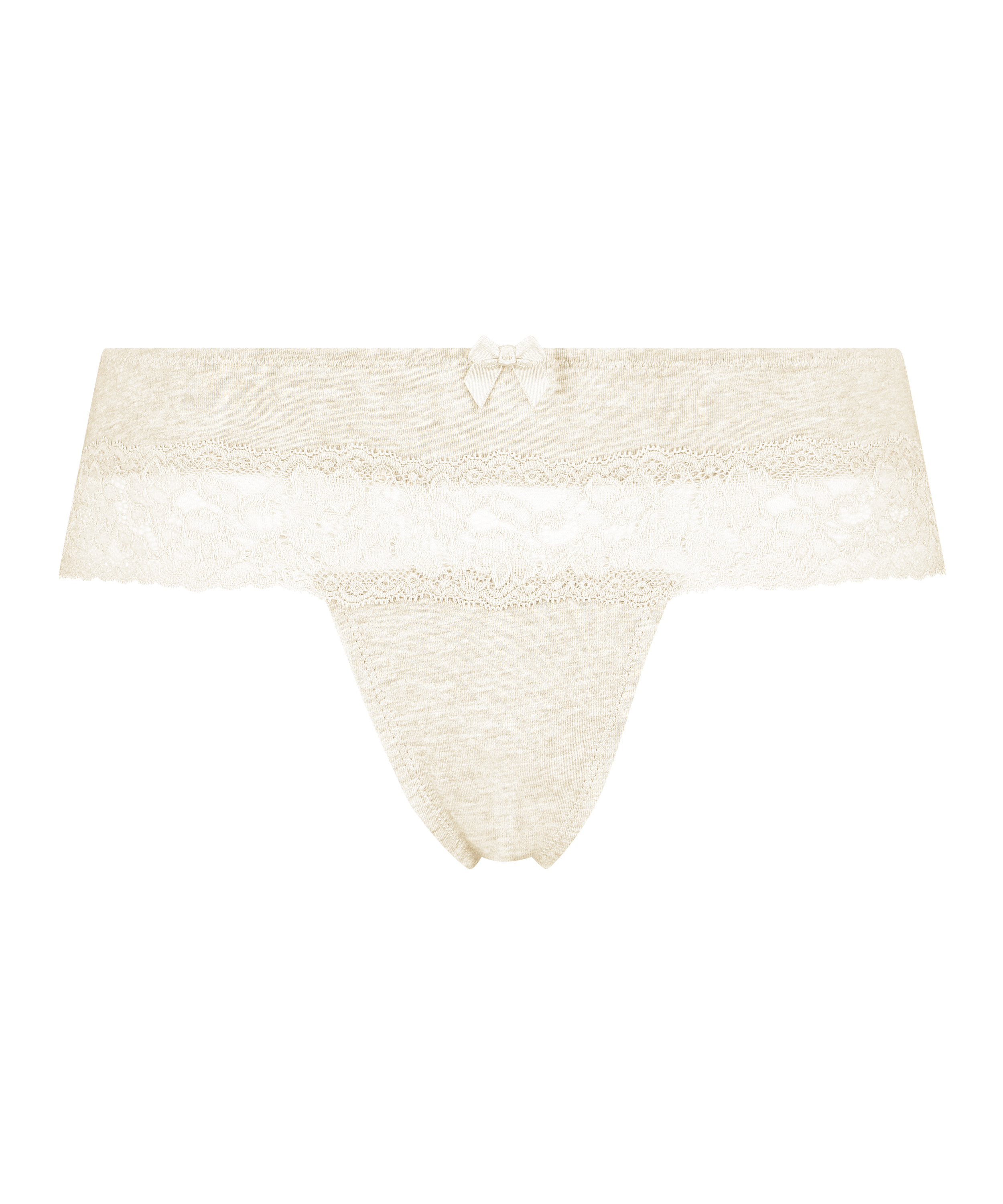 Hipster-string i bomull, Beige, main