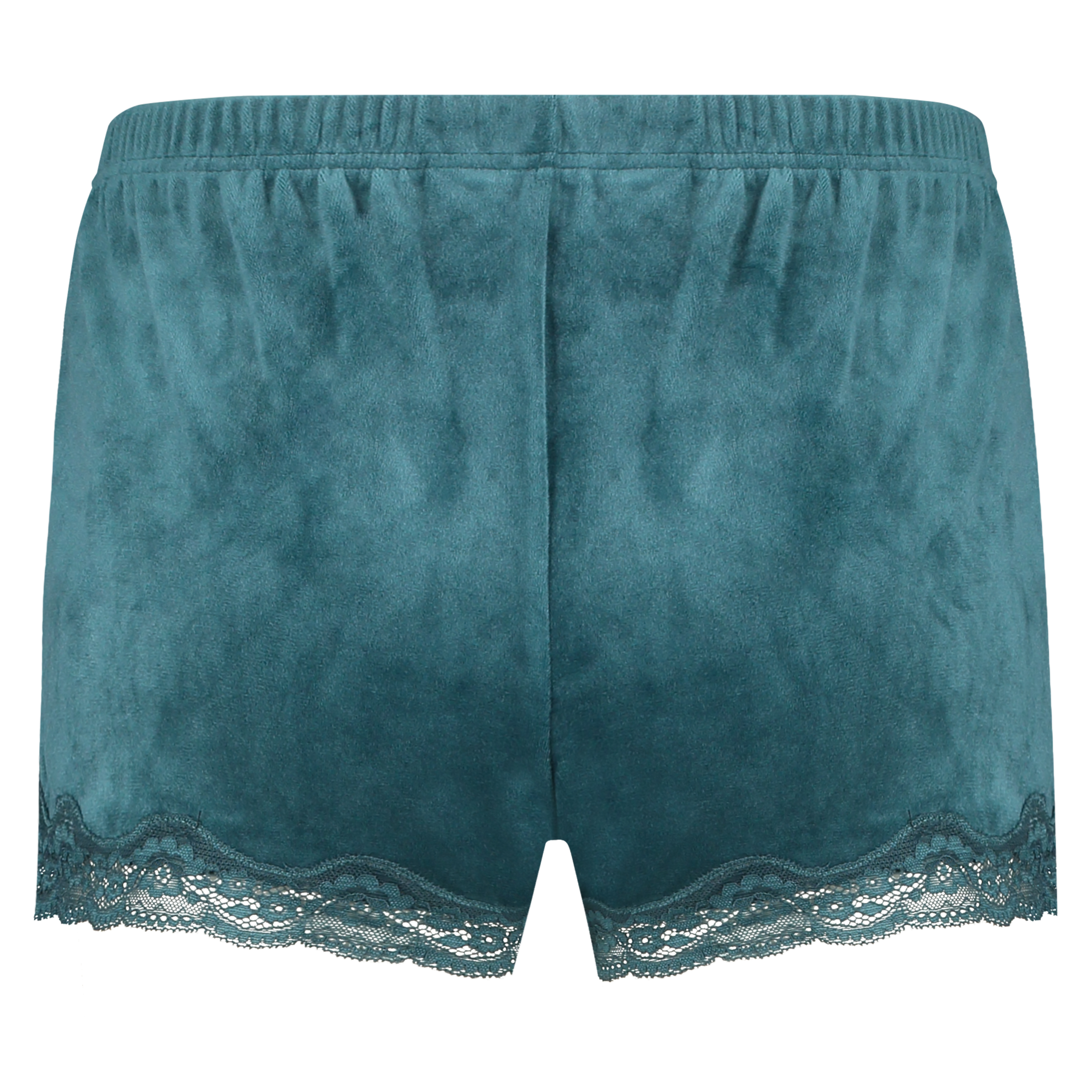 Velvet lace shorts, Bl&aring;, main