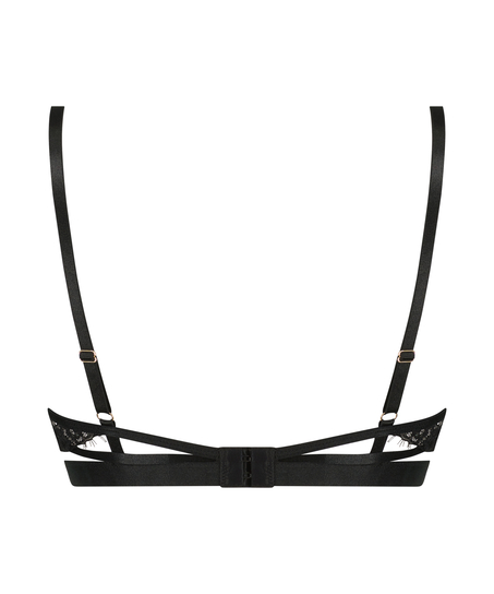 Talluhla polstret BH med spiler, Svart