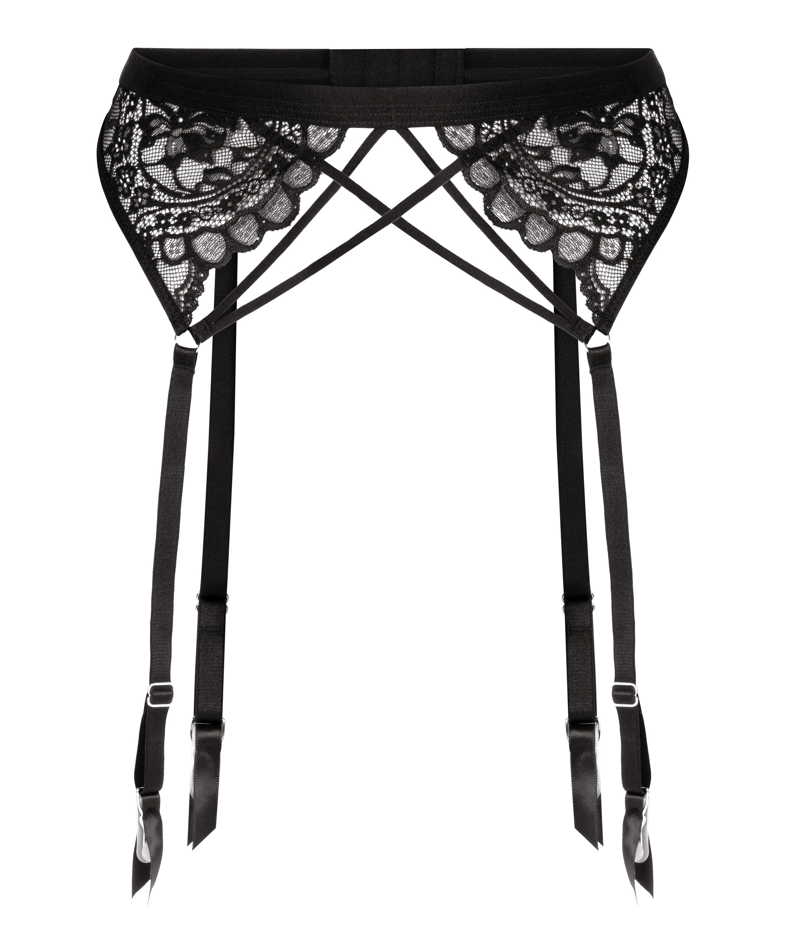 Sabrina suspenders-belte, Svart, main