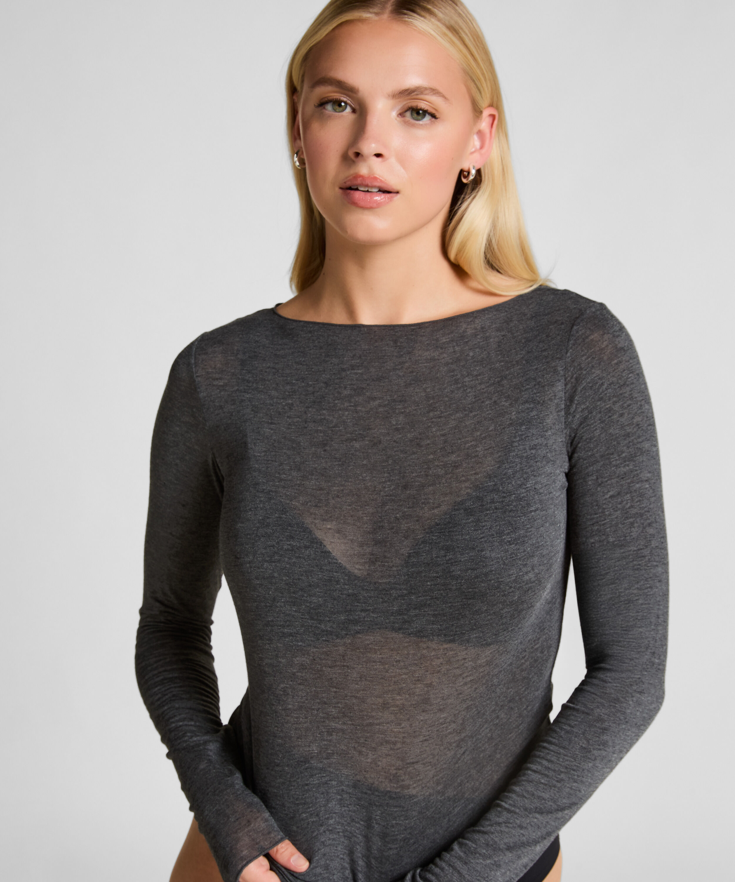 super soft Båthals med Cashmere Skjorte