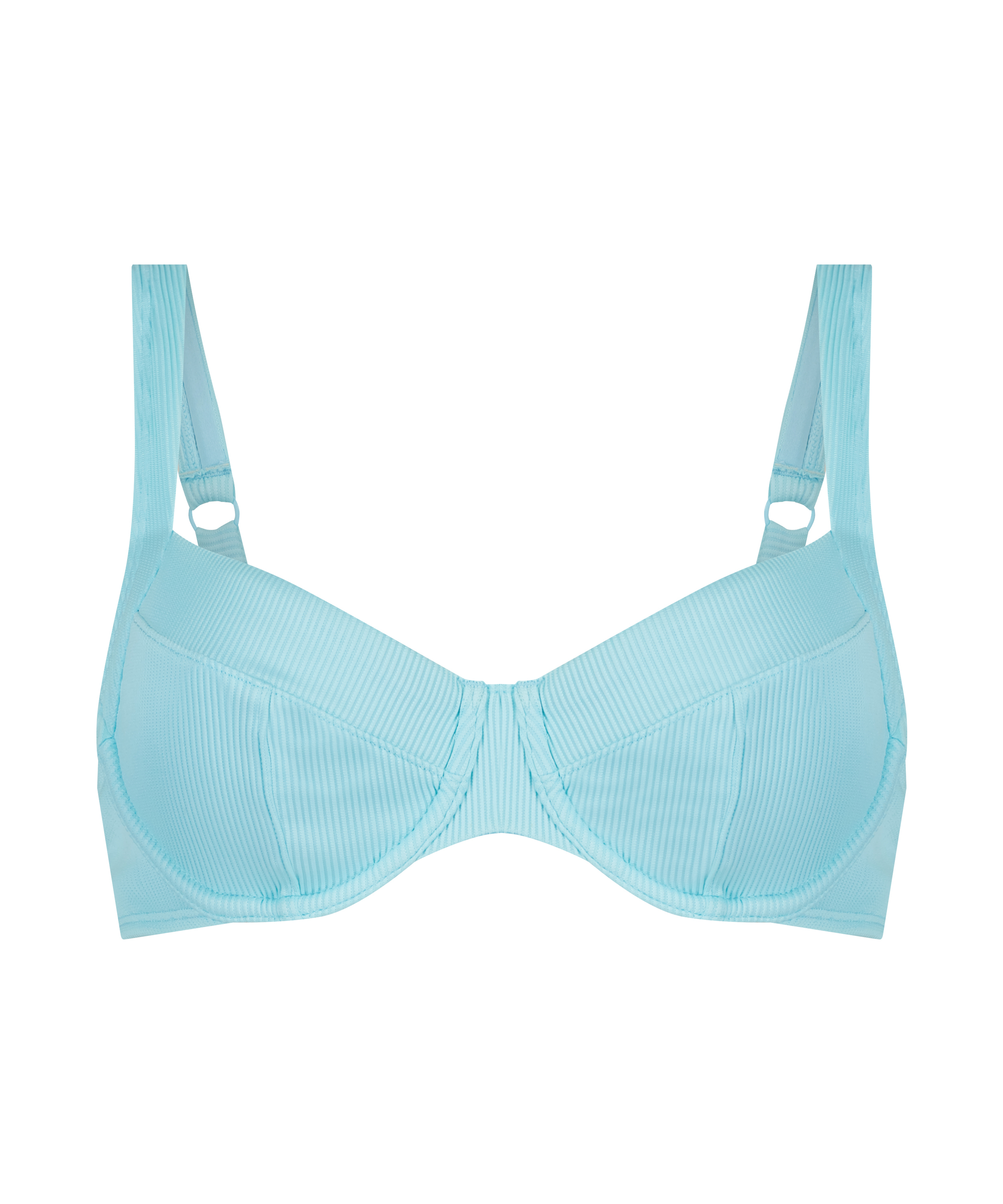 Texture upolstret bikinitopp med spiler, Svart, main