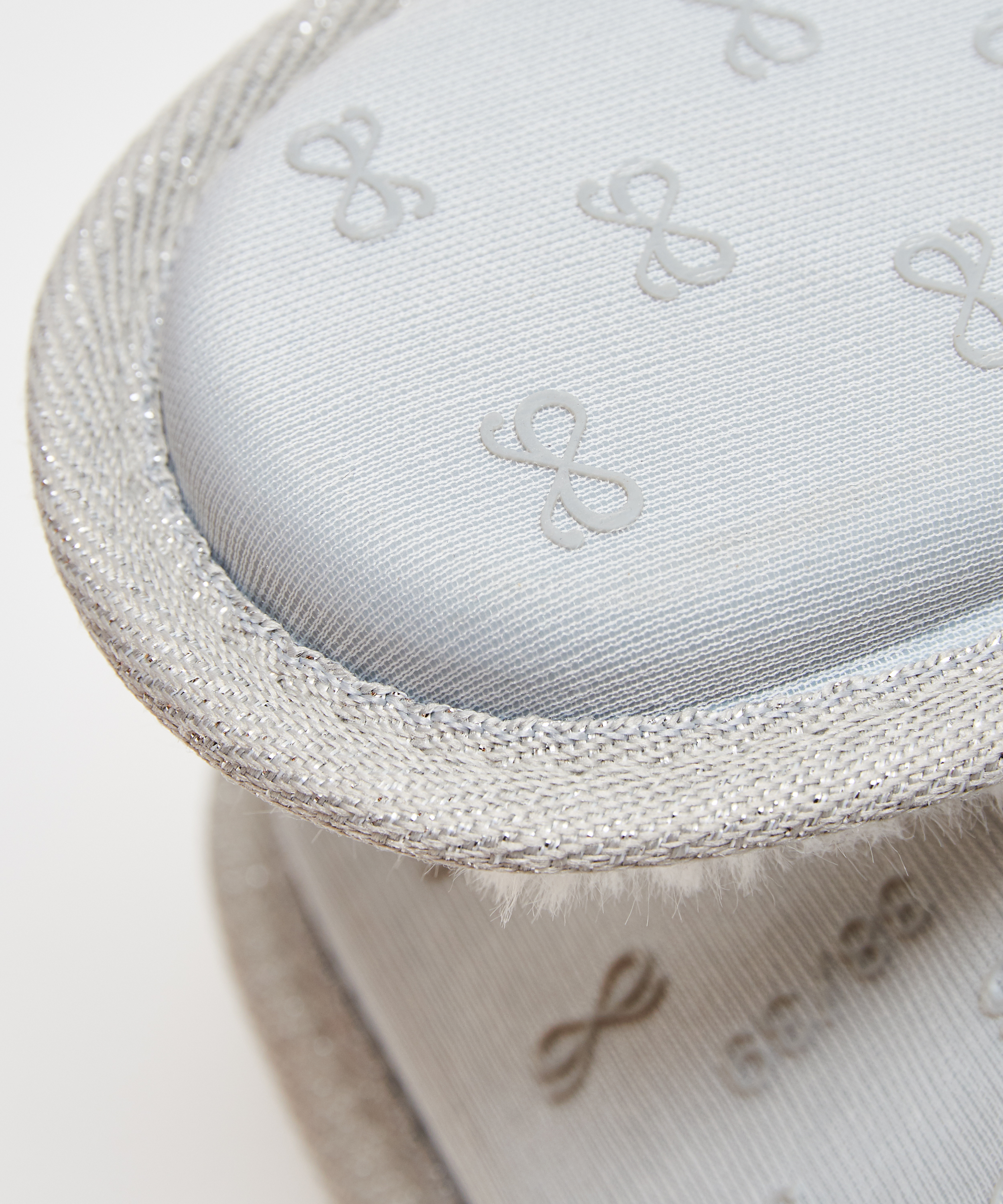 Fancy Knit tøfler, Grå, main