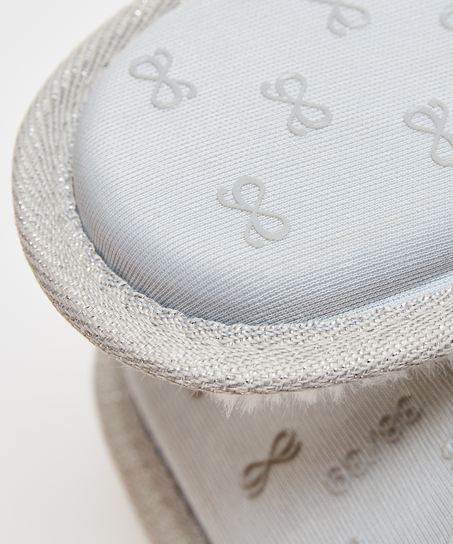 Fancy Knit tøfler, Grå