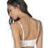 Padded longline underwired bra Rose, Hvit