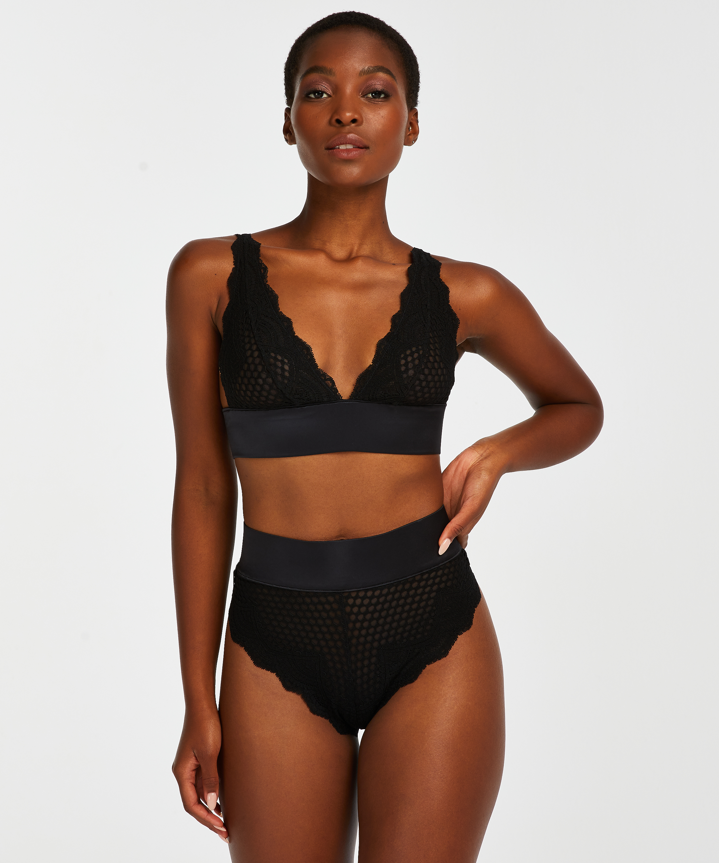 Bralette Duckie, Svart, main