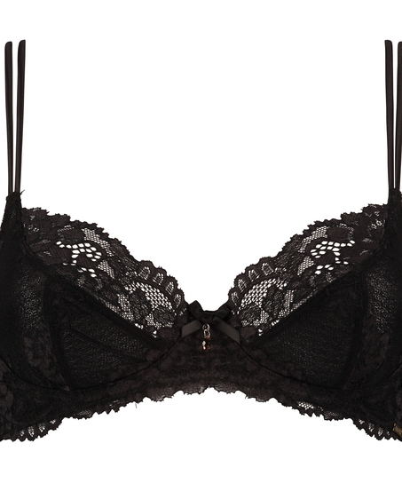Non-padded underwired bra Jolie, Svart