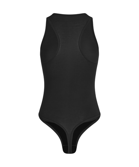 super soft Body med kasjmir skjorte, Svart