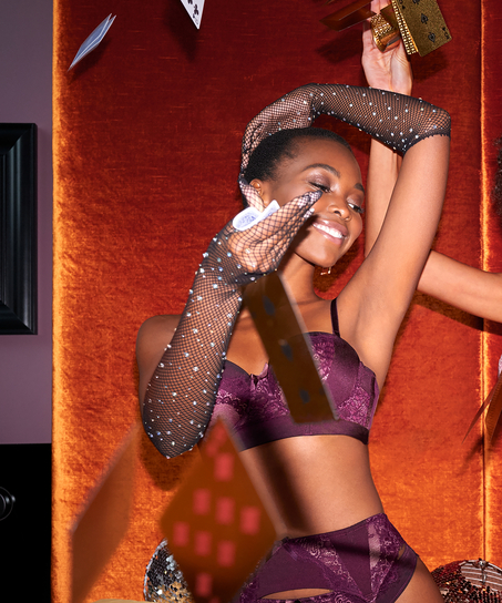 Macy longline polstret og stroppel&oslash;s spile-BH, Lilla