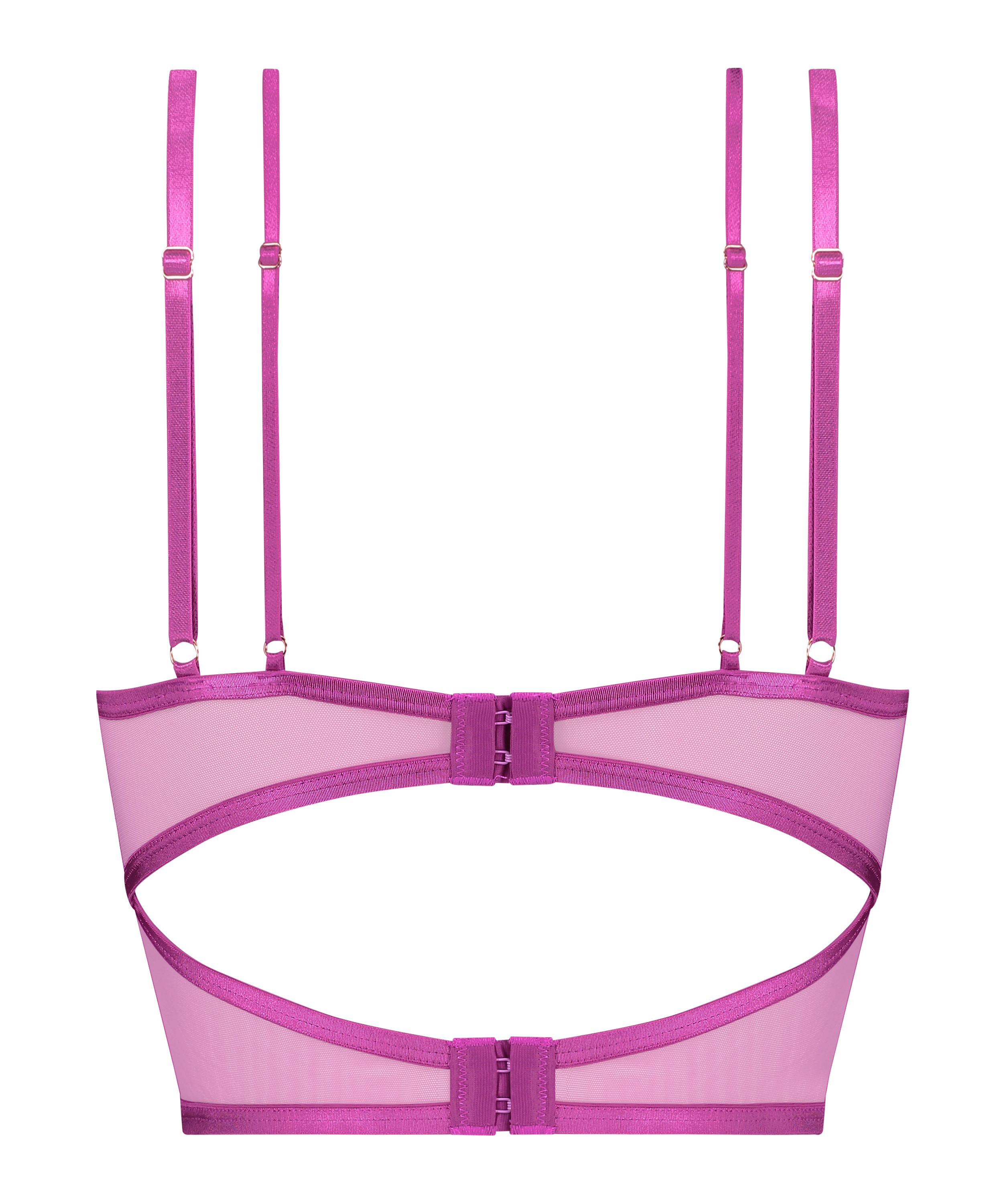 Upolstret longline-BH med bøyle Constance, Lilla, main