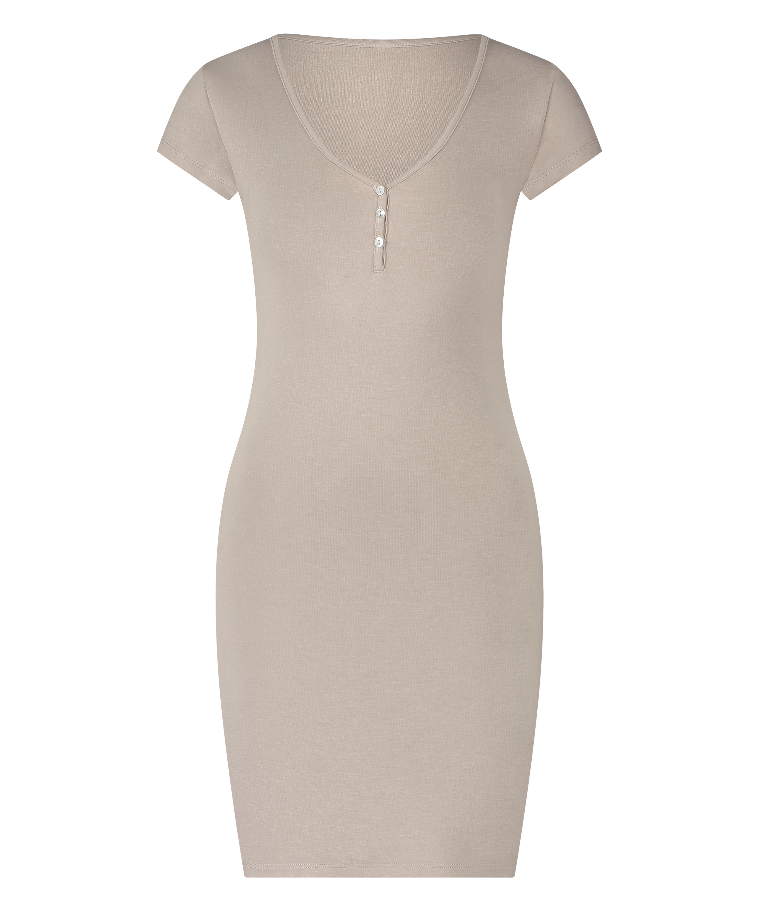 Nattskjorte Henley, Beige, main