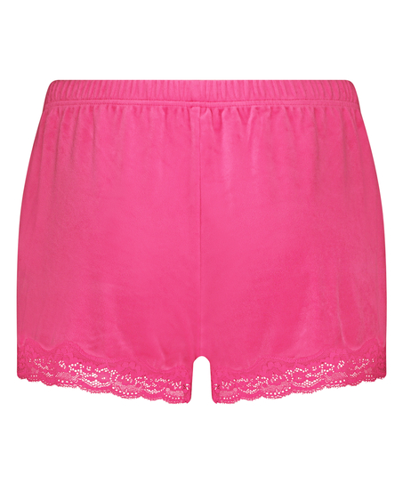 Shorts i blondevelur, Rosa