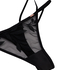Domenica High Leg-thong, Svart