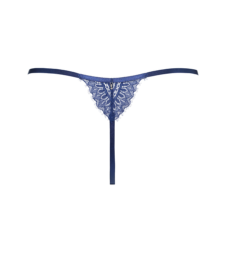 Mabel highleg stringtruse, Blå