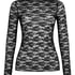 Top Allover Lace, Svart
