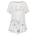 Bridal kort pyjamassett, Hvit