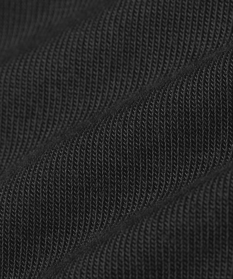 super soft Body med kasjmir skjorte, Svart